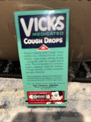 Vintage Box Of Vicks Medicated Cough Drops 1.2 Ounces In Original Packaging