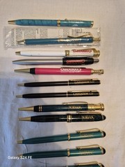Pharmaceutical Rep Hard Metal Pens Lot Of 12