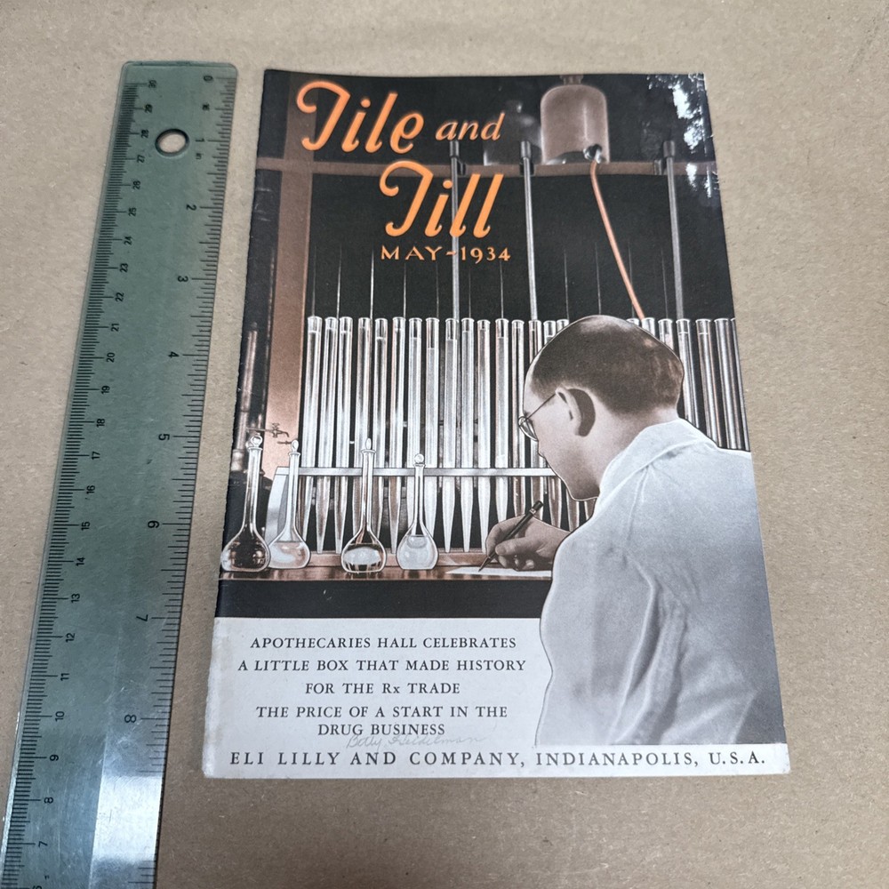 Tile And Till Magazine Eli Lilly And Company May 1934 Indianapolis Indiana