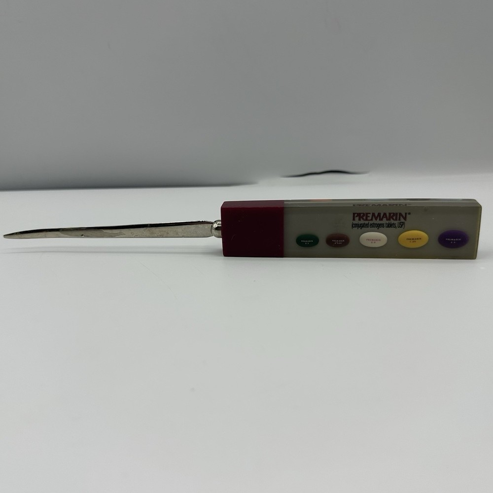 VTG Premarin Letter Opener Drug Advertising Pharmaceutical Promo Prempro