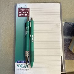 Norvasc Heavy Drug Rep Pens And Pads Pharmaceutical Pharma Medical
