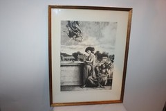 Pharmaceutical Lithograph Hermes Hygeia Alsculapins Panacea Signed Castillo