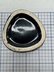 VTG Mellaril Cup Pen Holder Psychiatric Drug Pharmaceutical Black Pottery Desk