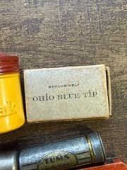 Vintage Lot of Tins MatchBook Advertising – Tums Kodak Band-Aid Ohio Blue Tip