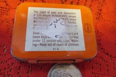 Vintage Walgreens Aspirin tin, Walgreen Lab. Inc. Chicago, USA