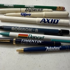 Lot of 8 Drug Rep-Pharmaceutical Pens & Pencil with or without ink