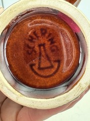 Vtg McCoy Schering Rx Galen 131-201 AD Coffee Tea Mug Cup Brown 1960
