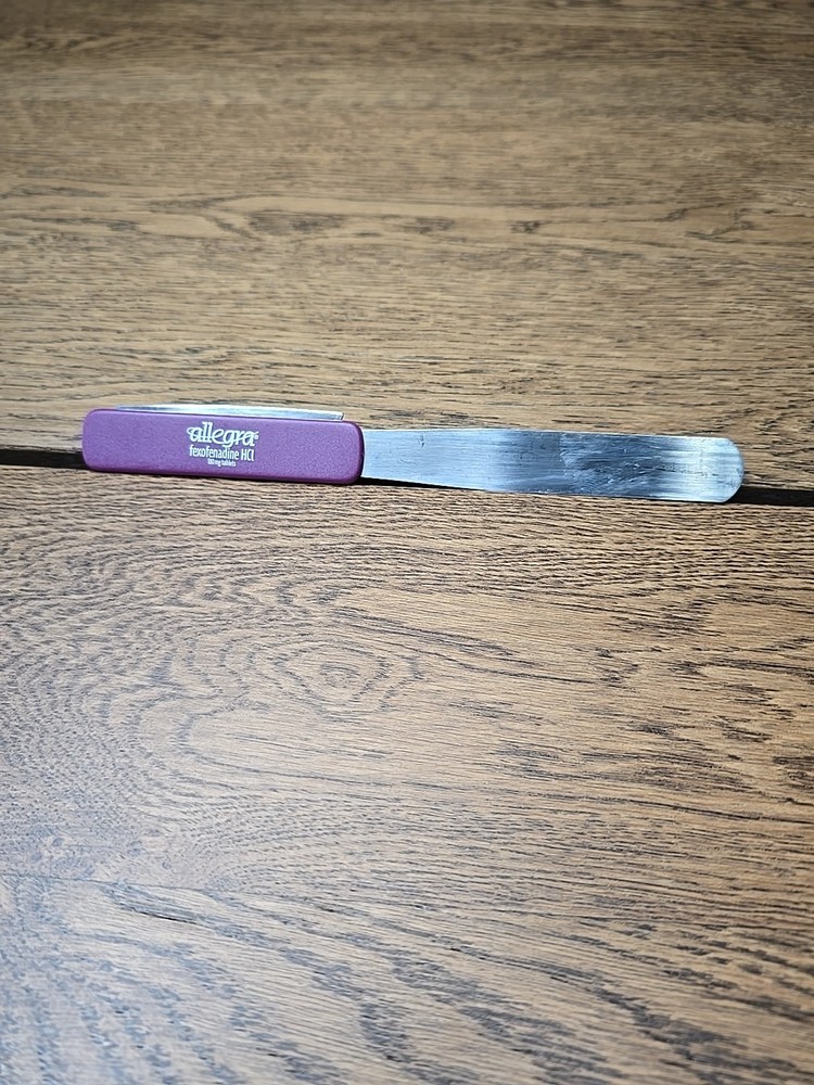 Allegra Fexofenadine HCI Letter Opener Mail Vtg Advertising Drug Pharmaceutical