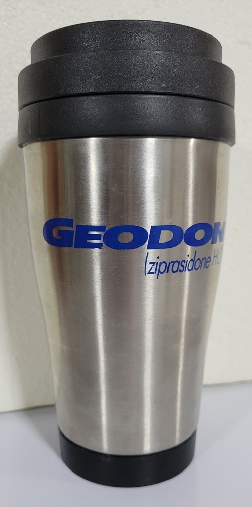 Geodon Travel Tumbler Cup Stainless Steel Insulated w/ Lid Pharmaceutical Promo