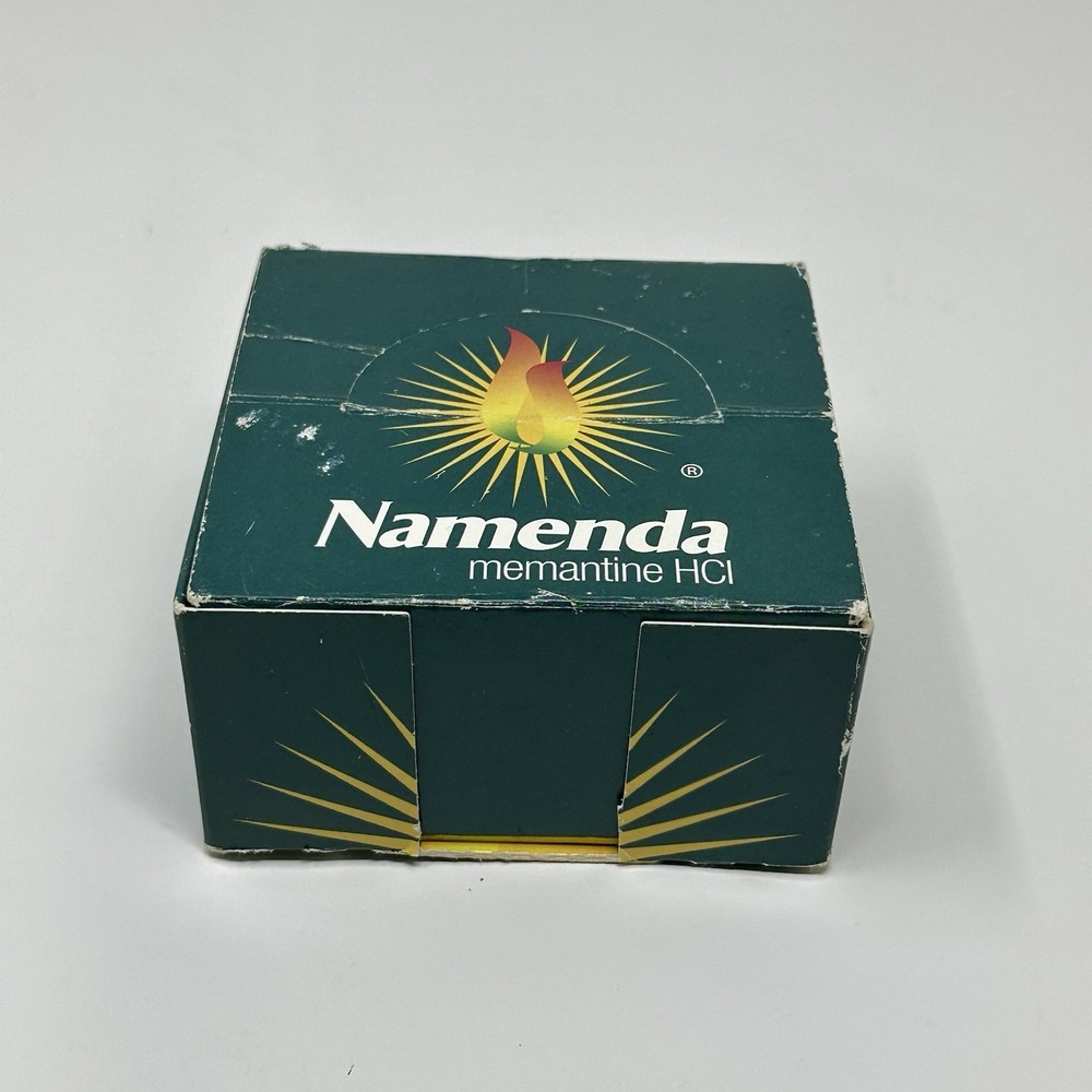 Vintage NAMENDA Pharmaceutical Drug Rep Post-It Note Pad Cube