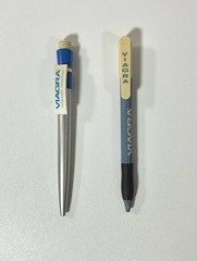 2 Vintage Viagra Pens Pfizer Drug Promotional Blue Gray Pharmaceutical