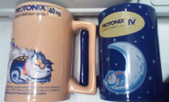2 Protonix Injection IV Blue 2 Sided Pharmaceutical Medical Rep 40mg Coffee Mug