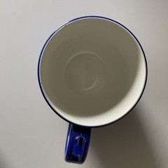 Tussionex Pharmaceutical Drug Rep Collectibles Coffee Mug Soup Cup Plastic Blue
