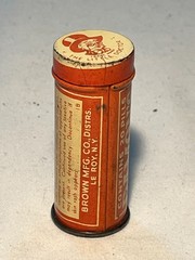 c1930s Ramon’s Pink Pills Brown Mfg Co. distributors Le Roy New York Medical Tin