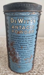 Vintage Original DEWITT’S ANTACID POWDER TIN EMPTY.