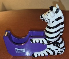Vintage Pharma Rep Zebra Desk Tape Dispenser Promotional
