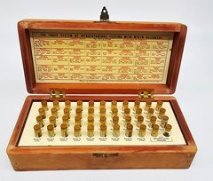 Wyeth Allergy Test Kit Vintage Extracts 1955 Intracutaneous Wood Box + 44 Vials