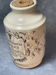 Eli Lilly Westminster Inhaler Ceramic Apothecary Jar Cork Nonfunctional