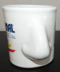 Vintage Hismanal (astemizole) NOSE Ceramic Coffee Mug Pharma Rep Promo Item 1991