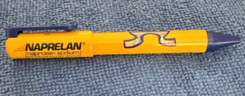 RARE Naprelan Naproxen Pharmaceutical Drug Rep Promo Advertising Pen P2