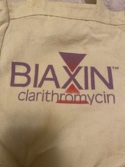 Biaxin pharmaceutical promotional drug Rep Advertising tote book bag