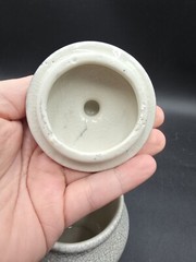 Vintage 1970’s Eli Lilly Pro Dolore Moderata Crackle Porcelain Medicine jar