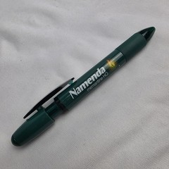 Vintage Green Namenda Drug Rep Pharmaceutical Advertising Ball Point Pen Working