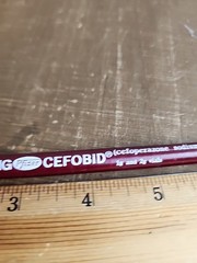 CEFOBID CEFOPERAZONE ROERIG PFIZER PHARMA VTG Advertising Paper Wrapped Pencil