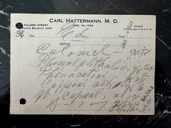 Set of 20 Vintage Medical Prescriptions – 1929 Handwritten Pharmacy
