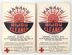 Vintage MCM Advertisement Bijou Cleaner Kanak’s Pharmacy Chicago 1950s Sun
