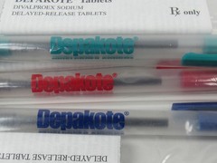 Depakote Lot 3 Sealed BIC PENS w/Info Drug Rep Pharmaceutical Promo Advertising