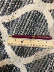 Aricept Red Maroon Gold Metal Click Pharmaceutical Drug Pen Advertising WRITES