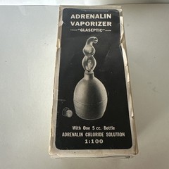Antique Adrenalin Vaporizer Set Glaseptic Parke Davis & Co Detroit MI Complete