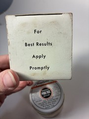 Vtg Antiphlogistine Medicated Poultice Dressing Denver Chemical Canada Glass box