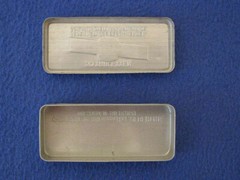 VINTAGE 50’s GERMAN LUBROKAL (INSOMNIA) 50 PILL TIN BOX H&E ALBERT A G WIESBADEN