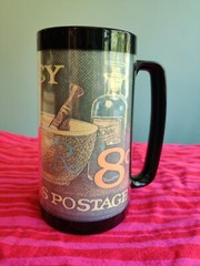 Vintage Thermo Serv United States Postage 8 Cent Pharmacy Apothecary Stamp Mug