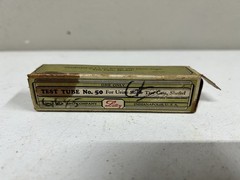 Vintage Eli Lilly Test Tube For Urine Sugar Test Box Bottle Rare Pharmaceutical