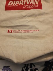 Vintage Diprivan Propofol Tote Bag Pharmaceutical Advertising DIP#5