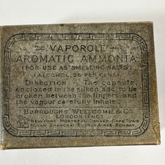 Antique Vaporole Aromatic Ammonia Set Silk Wrapped Ampoules In Box