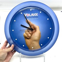 Blue VOLMAX CLOCK Drug Rep Advertising Promo Giveaway 12″ Tested/Works-HTF