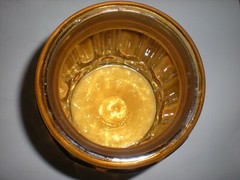 Vintage Amber Yellow Moon & Star Glass Canister Apothecary Jar 11.5″ LE Smith