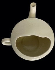 Empire Ware England Ivory Scalloped Invalid Feeder Apothecary Pharmacy Rx