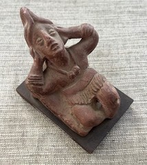 Vtg Portrait Of Anxiety/Depression Etrafon Promo Clay Figurine Mexico