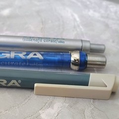 Lot of 3 Pharmaceutical Drug Rep Viagra Promo Pens Advertising