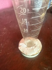 Vintage Roche Pharmaceutical Promotional Glass Paperweight Display