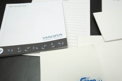 Vtg Pharmaceutical Drug Rep Partial Sticky Notes Notepads Stapler Pharma Lot