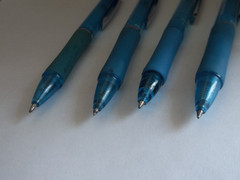 Nasacort AQ Pharmaceutical Promo Pens–Medium Wt Plastic/Rubberized Grip–Lot of 4