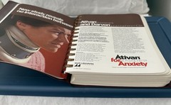 VTG 1985 ATIVAN SPIRAL DOCTOR’S DIARY, NOTEBOOK, PHARMA DRUG REP LOGO NEW NOS