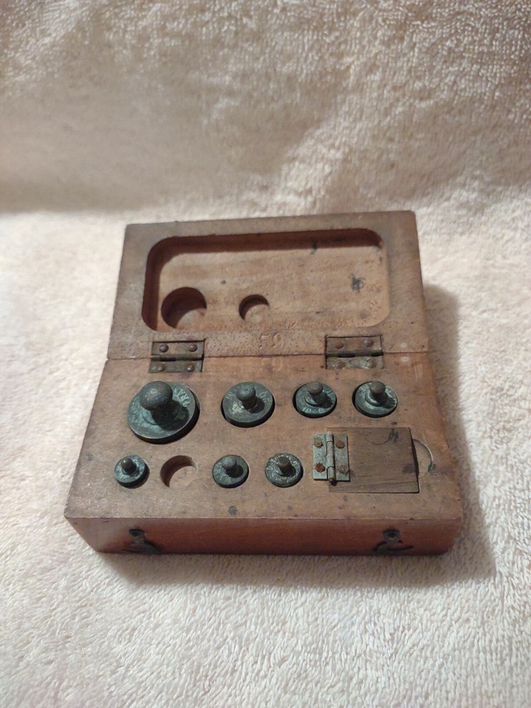 Antique Weight Set for Lab or Apothecary – Vintage Measuring tools