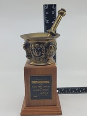 1957 Rexall Drug Outstanding Achievement Award Trophy Pharmaceutical Antique